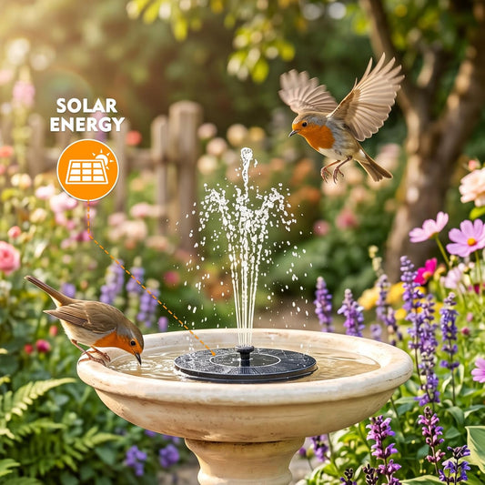 Bird Bath Solar Fountain