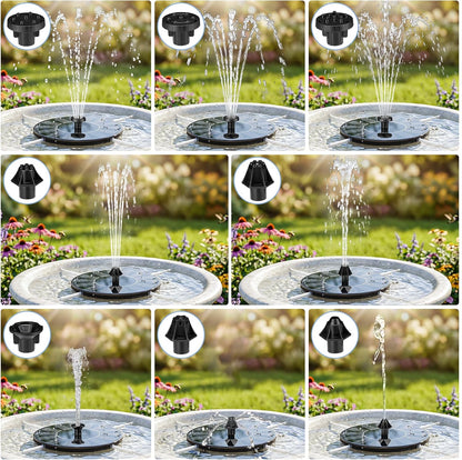 Bird Bath Solar Fountain