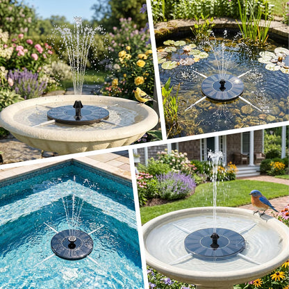 Bird Bath Solar Fountain